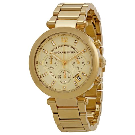 michael kors parker watch gold|michael kors women's parker watch.